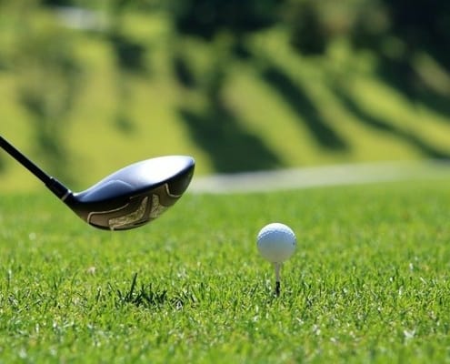 Golfball auf Tee - Austrian Open