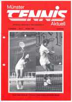 Titelbild Tennis Aktuell 1983 Oktober Münster Journal