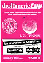 Münster Tennis Aktuell - Ausgabe 00/1986 (Sonderausgabe drofümerie Cup)