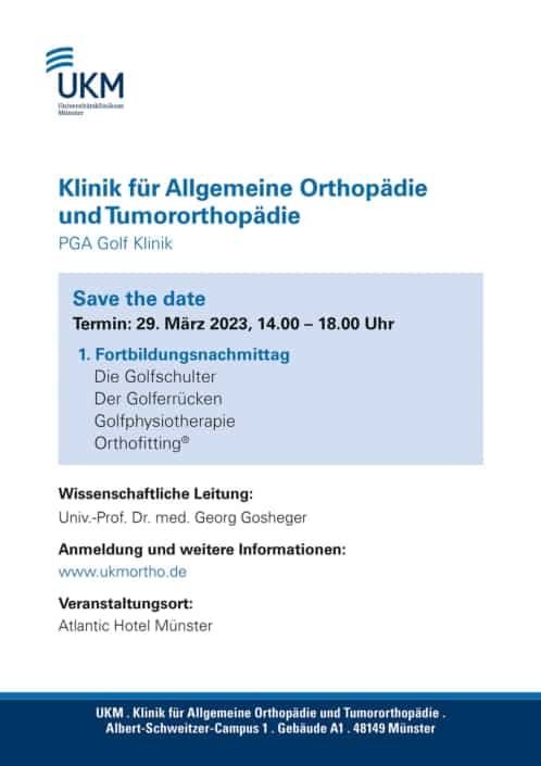 Universitätsklinikum Münster - Klinik für Allgemeine Orthopädie und Tumororthopädie